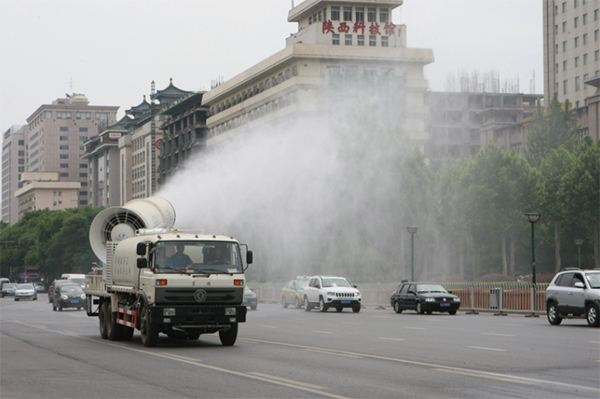 灑水車高炮:(霧態(tài))功能演示